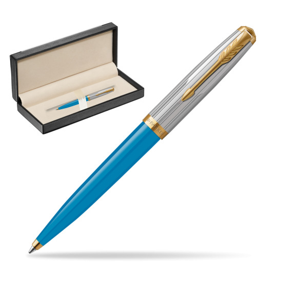 Parker 51 PREMIUM TURQUOISE GT Penna a Sfera in classic box black