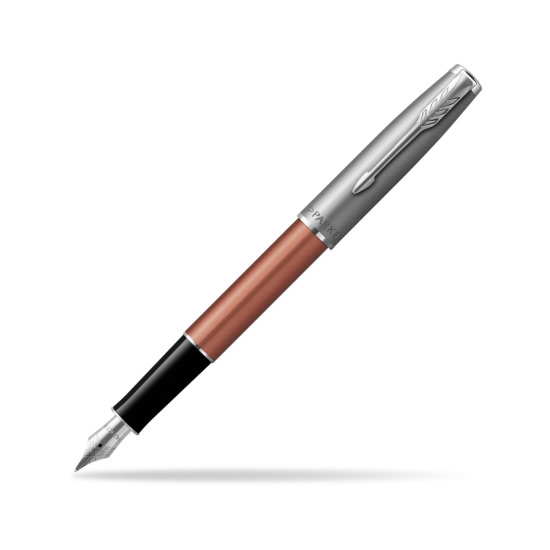 Parker Sonnet Sand Blasted Metal Orange CT Penna Stilografica