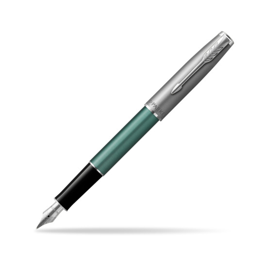 Parker Sonnet Sand Blasted Metal Green CT Penna Stilografica