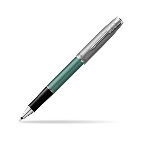 Parker Sonnet Sand Blasted Metal Green CT Rollerball Pen