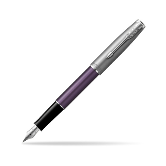 Parker Sonnet Sand Blasted Metal Violet CT Penna Stilografica