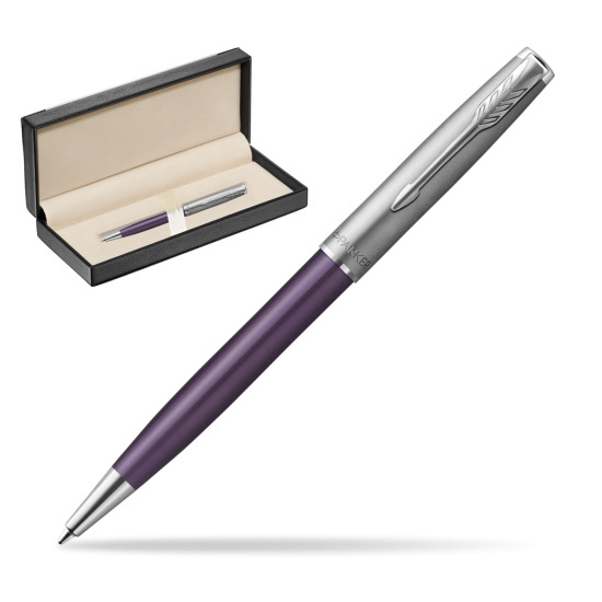 Parker Sonnet Sand Blasted Metal Violet CT Penna a Sfera in classic box black