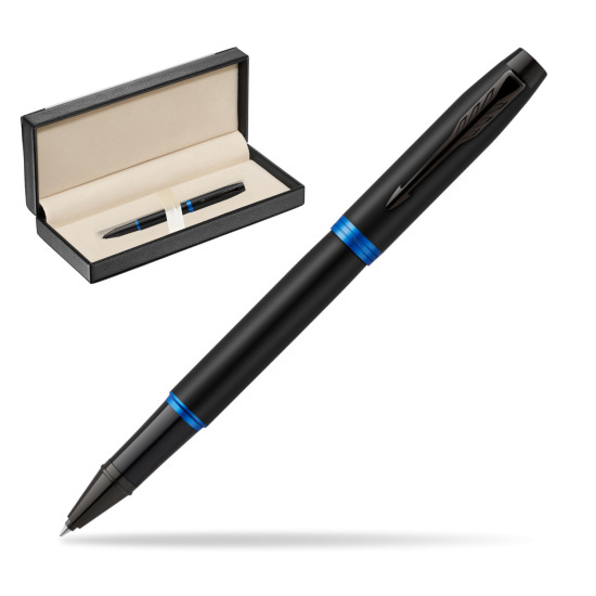 Parker IM PROFESSIONALS VIBRANT RING Marine Blue Rollerball in classic box black