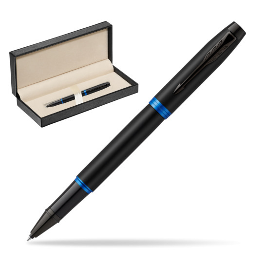 Parker IM PROFESSIONALS VIBRANT RING Marine Blue Rollerball in classic box pure black