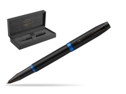 Parker IM PROFESSIONALS VIBRANT RING Marine Blue Rollerball in original Parker Prestige box