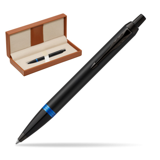 Parker IM PROFESSIONALS VIBRANT RING Marine Blue Penna a Sfera  in classic box brown