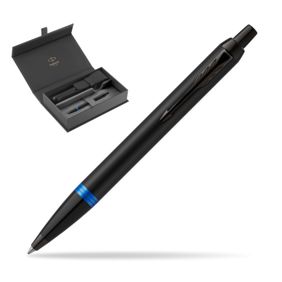 Parker IM PROFESSIONALS VIBRANT RING Marine Blue Penna a Sfera in original Parker box, closed case
