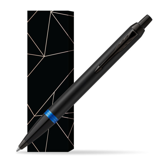 Parker IM PROFESSIONALS VIBRANT RING Marine Blue Penna a Sfera in cover Lucky