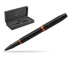 Parker IM PROFESSIONALS VIBRANT RING Flame Orange Rollerball in original Parker Prestige box