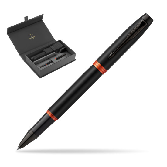 Parker IM PROFESSIONALS VIBRANT RING Flame Orange Rollerball in original Parker box, closed case