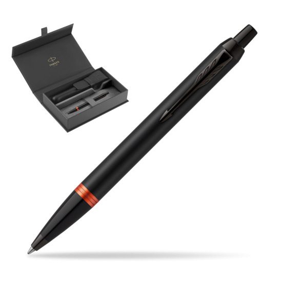 Parker IM PROFESSIONALS VIBRANT RING Flame Orange Penna a Sfera in original Parker box, closed case