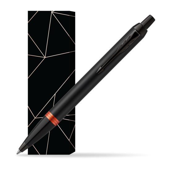 Parker IM PROFESSIONALS VIBRANT RING Flame Orange Penna a Sfera in cover Lucky