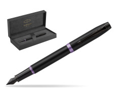 Parker IM PROFESSIONALS VIBRANT RING Amethyst Purple Penna Stilografica in original Parker Prestige box