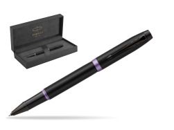 Parker IM PROFESSIONALS VIBRANT RING Amethyst Purple Rollerball Pen in original Parker Prestige box