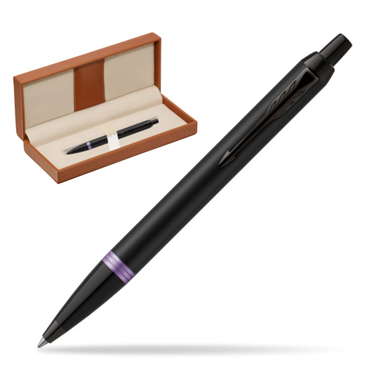 Parker IM PROFESSIONALS VIBRANT RING Amethyst Purple Kugelschreiber  in classic box brown