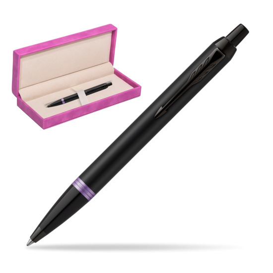 Parker IM PROFESSIONALS VIBRANT RING Amethyst Purple Kugelschreiber in suede box fuchsia