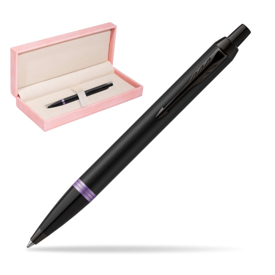 Parker IM PROFESSIONALS VIBRANT RING Amethyst Purple Kugelschreiber in suede box pink