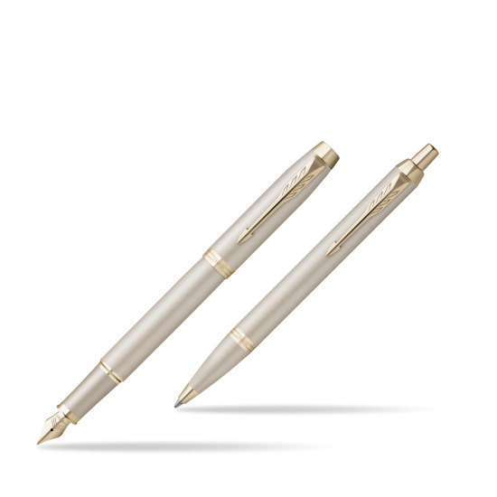 Parker set Fountain Pen + Ballpoint Pen IM PROFESSIONALS MONOCHROME CHAMPAGNE