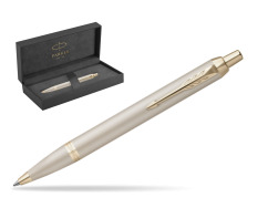 Parker IM PROFESSIONALS MONOCHROME CHAMPAGNE Ballpoint Pen in original Parker Prestige box