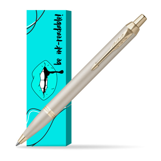 Parker IM PROFESSIONALS MONOCHROME CHAMPAGNE Ballpoint Pen in cover Ink-readable
