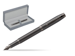 Parker IM PROFESSIONALS MONOCHROME BRONZE Penna Stilografica in suede box grey