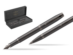Parker Penna Stilografica + Penna Pen IM PROFESSIONALS MONOCHROME BRONZE in original Parker Prestige box