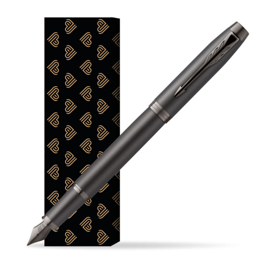 Parker IM PROFESSIONALS MONOCHROME BRONZE Penna Stilografica in cover Golden Hearts