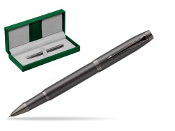 Parker IM PROFESSIONALS MONOCHROME BRONZE Rollerball Pen in the green leather box