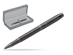 Parker IM PROFESSIONALS MONOCHROME BRONZE Rollerball Pen in suede box grey