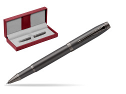 Parker IM PROFESSIONALS MONOCHROME BRONZE Rollerball Pen in the red leather box