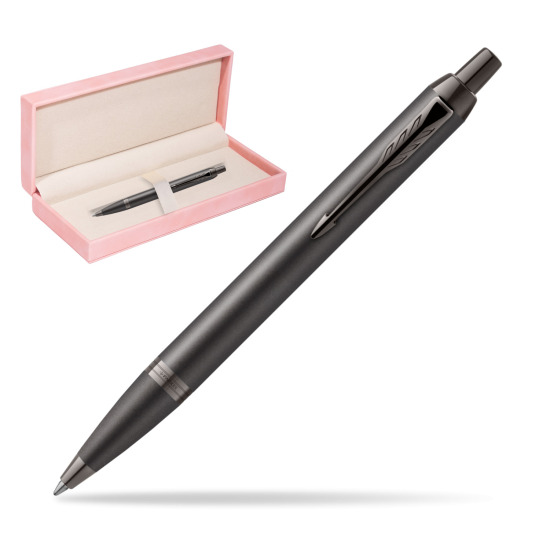 Parker IM PROFESSIONALS MONOCHROME BRONZE Penna a Sfera in suede box pink