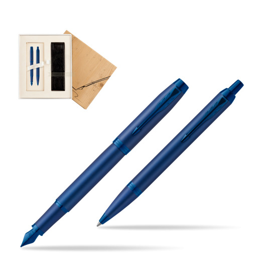 Parker Penna Stilografica + Penna Pen IM PROFESSIONALS MONOCHROME BLUE in Standard 2