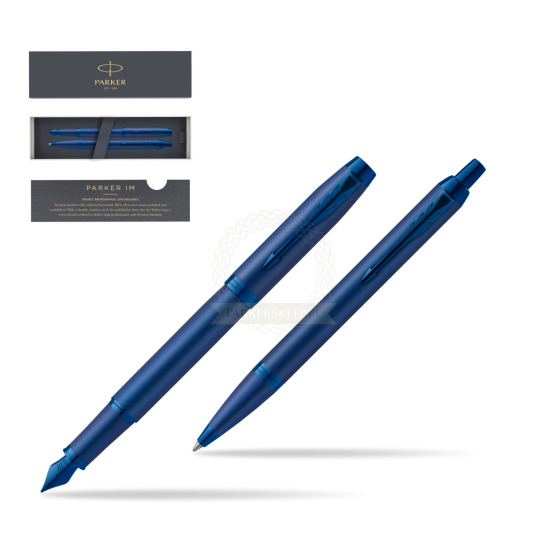 Parker Penna Stilografica + Penna Pen IM PROFESSIONALS MONOCHROME BLUE 