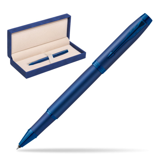 Parker IM PROFESSIONALS MONOCHROME BLUE Rollerball Pen in suede box navy blue