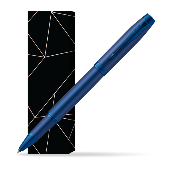 Parker IM PROFESSIONALS MONOCHROME BLUE Rollerball Pen in cover Lucky