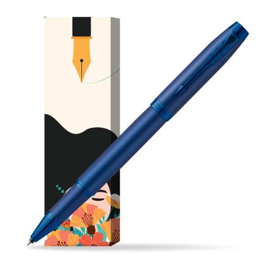 Parker IM PROFESSIONALS MONOCHROME BLUE Rollerball Pen in cover Poppy