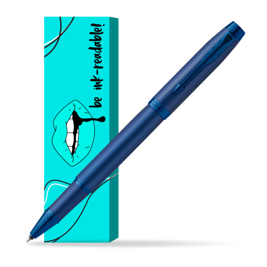 Parker IM PROFESSIONALS MONOCHROME BLUE Rollerball Pen in cover Ink-readable