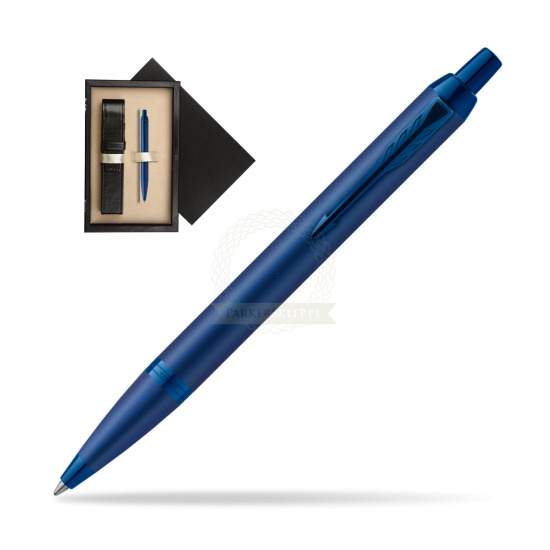Parker IM PROFESSIONALS MONOCHROME BLUE Penna a Sfera in single wooden box Wenge Single Ecru