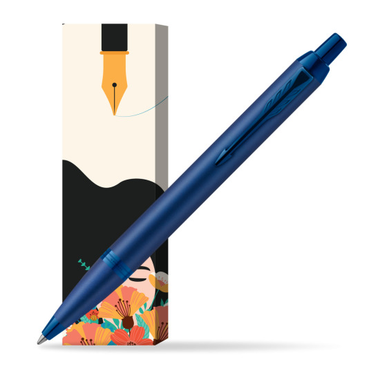 Parker IM PROFESSIONALS MONOCHROME BLUE Penna a Sfera in cover Poppy