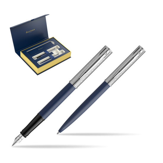 Waterman Fountain Pen + Ballpoint Pen Allure Deluxe Blue 