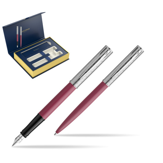 Waterman Penna Stilografica + Penna a Sfera Allure Deluxe Pink 
