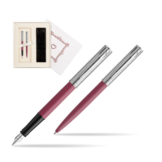 Waterman Penna Stilografica + Penna a Sfera Allure Deluxe Pink  "Pure Love"
