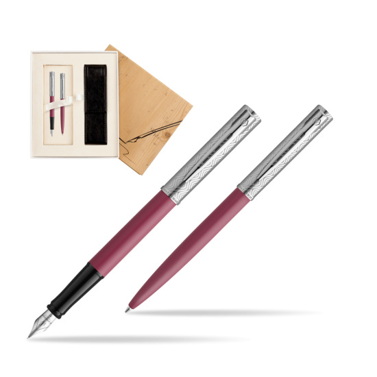 Waterman Penna Stilografica + Penna a Sfera Allure Deluxe Pink in Standard 2