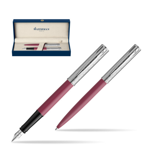Waterman Penna Stilografica + Penna a Sfera Allure Deluxe Pink 