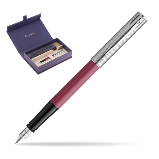 Waterman Allure Deluxe Pink Penna Stilografica in original Waterman box, slide-out case