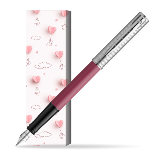 Waterman Allure Deluxe Pink Penna Stilografica in cover Love is in the air