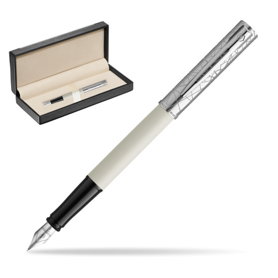 Waterman Allure Deluxe White Penna Stilografica in classic box black