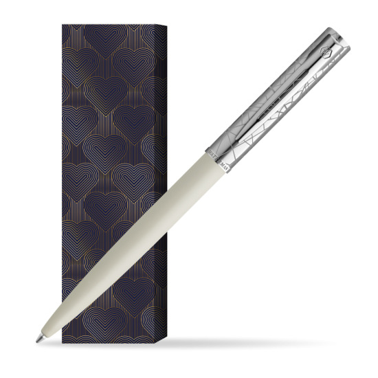 Waterman Allure Deluxe White Penna a Sfera in cover Glamour Love