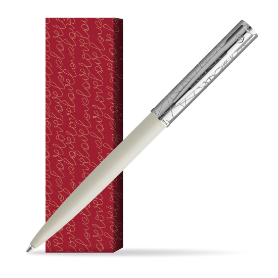 Waterman Allure Deluxe White Penna a Sfera in cover True Love