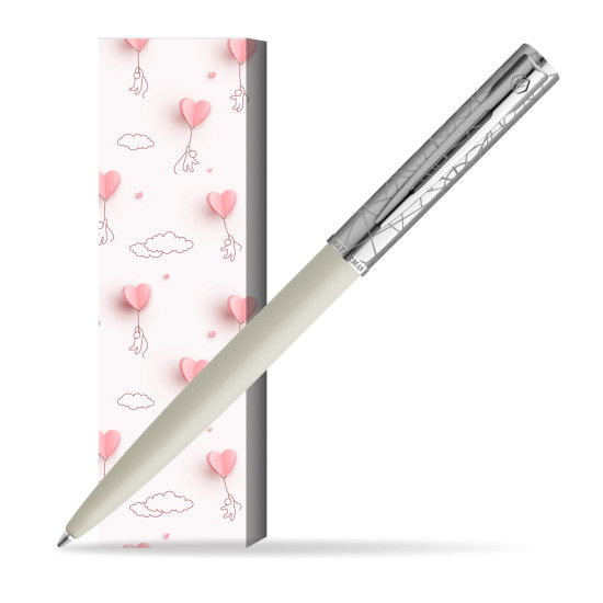 Waterman Allure Deluxe White Penna a Sfera in cover Love is in the air